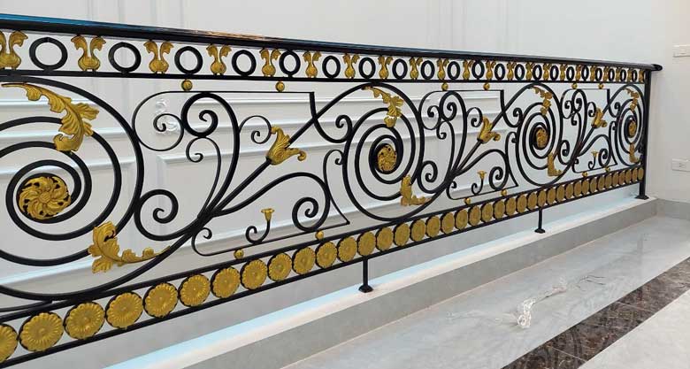 mẫu lan can sắt mỹ thuật đẹp và hiện đại