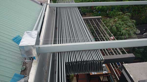 Cấu tạo của mái tôn trượt di động