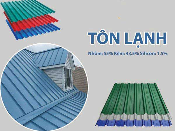 Các loại tôn phổ biến cho tôn mái Thái