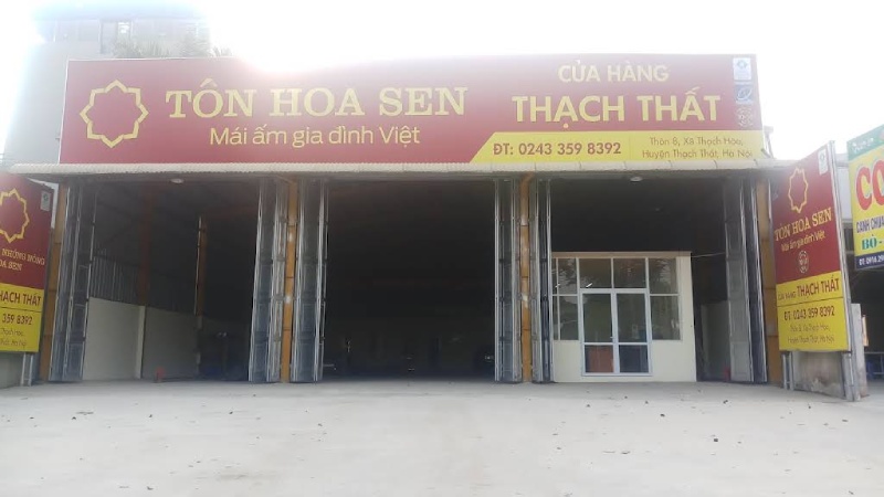 Cửa hàng tôn Hoa Sen khu vực Thạch Thất