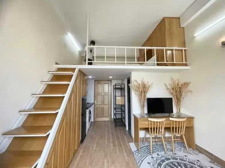 Mẫu mái tôn nhà cấp 4 gác lửng 200 triệu diện tích 65m2