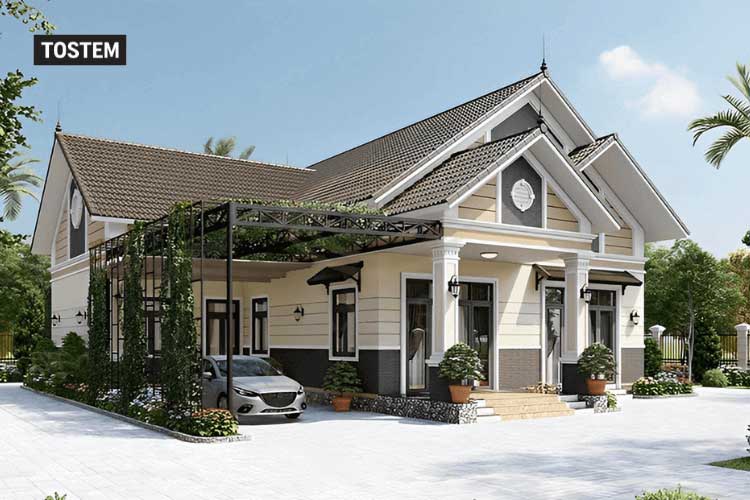 Nhà mái thái nhẹ nhàng, thoáng mát