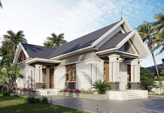 Nhà mái thái phong cách tối giản