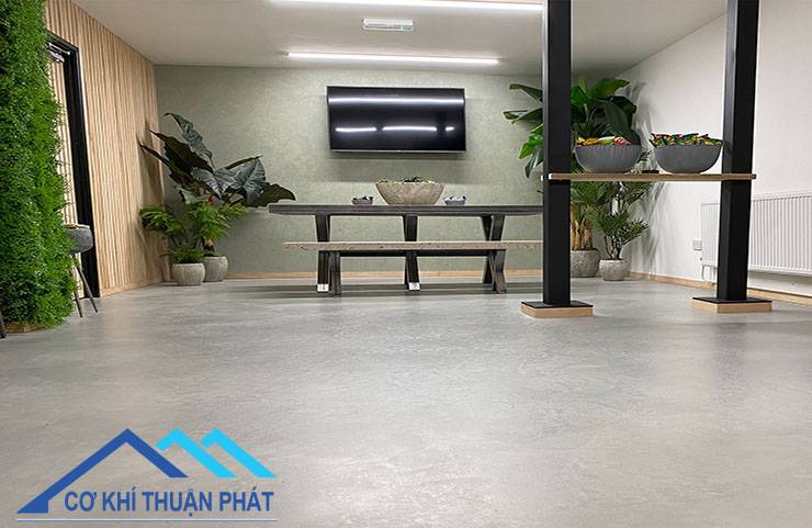Sàn Poly Microcement là lớp phủ hoàn thiện cao cấp
