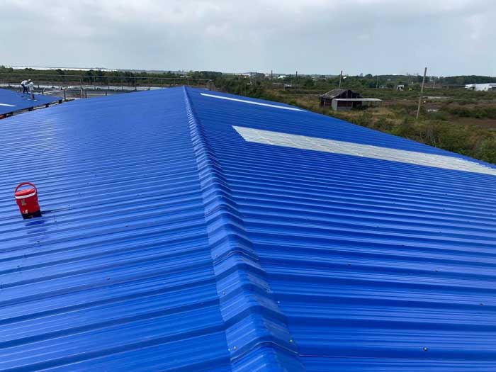 Quy trình thi công mái tôn tại Cơ khí Thuận Phát