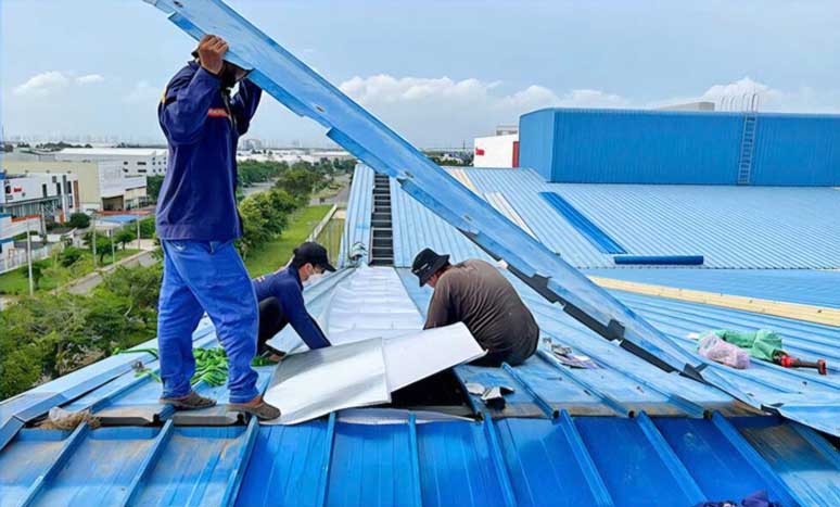 Quy trình làm mái tôn tại Cơ Khí Thuận Phát